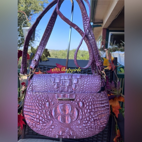 NWT Brahmin CYNTHIA in MULBERRY POTION Shoulder/Crossbody Bag - Picture 3 of 17